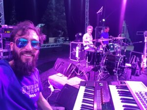 Reda Mourah with the Legendary drum player Karim Ziad, August 2018